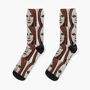 Face of Julianne Moore Socks