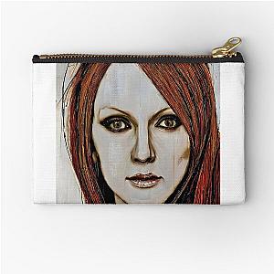 Face of Julianne Moore Zipper Pouch