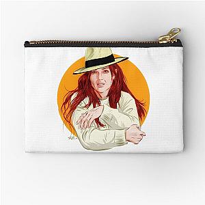 Julianne Moore - An illustration by Paul Cemmick Zipper Pouch
