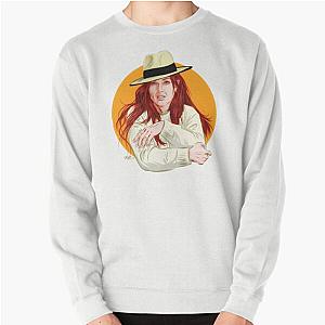Julianne Moore - An illustration by Paul Cemmick Pullover Sweatshirt