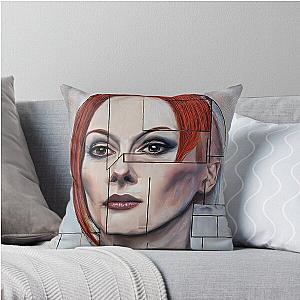 Portrait of Julianne Moore Throw Pillow