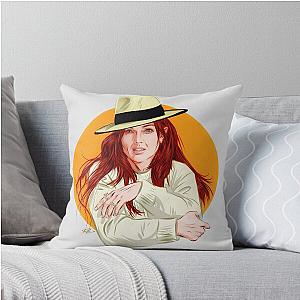 Julianne Moore - An illustration by Paul Cemmick Throw Pillow