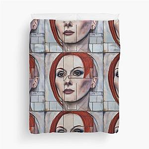 Portrait of Julianne Moore Duvet Cover