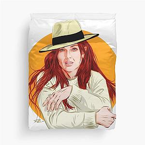 Julianne Moore - An illustration by Paul Cemmick Duvet Cover