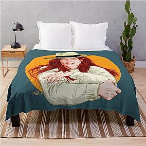 Julianne Moore - An illustration Throw Blanket