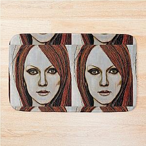 Face of Julianne Moore Bath Mat