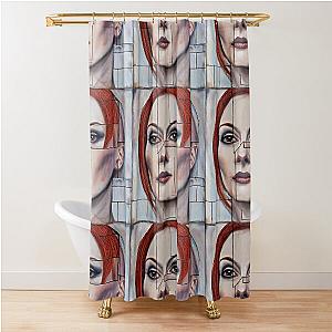 Portrait of Julianne Moore Shower Curtain