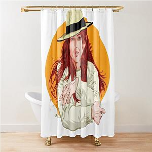 Julianne Moore - An illustration by Paul Cemmick Shower Curtain