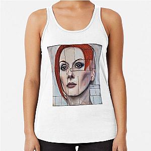 Portrait of Julianne Moore Racerback Tank Top