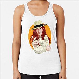Julianne Moore - An illustration by Paul Cemmick Racerback Tank Top