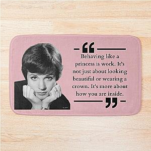 Julie Andrews Quote Bath Mat