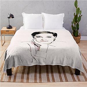 Julie Andrews Outline  Throw Blanket