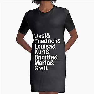 SOUND OF MUSIC Broadway Musicals Julie Andrews Ampersand Fitted T-Shirt Graphic T-Shirt Dress