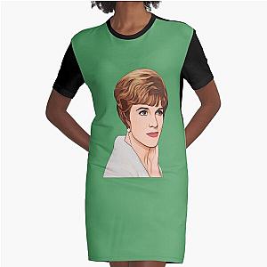 Julie Andrews Cartoon Graphic T-Shirt Dress