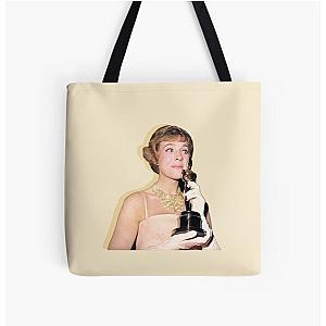 Julie Andrews Cutie Yellow All Over Print Tote Bag