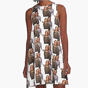 Jenna Marbles Julien Solomita Couple's Portrait A-Line Dress