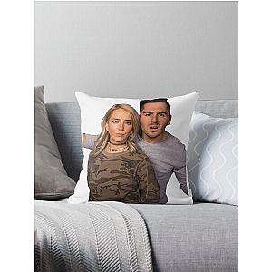 Jenna Marbles Julien Solomita Couple's Portrait Throw Pillow