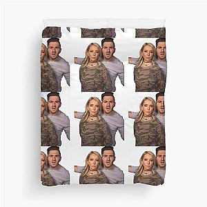 Jenna Marbles Julien Solomita Couple's Portrait Duvet Cover