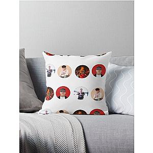 Junior H Sticker Funny Pack Throw Pillow