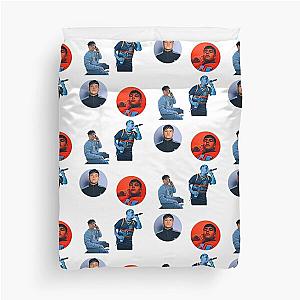 Junior H Pack  Junior H Stickers  Pin Duvet Cover