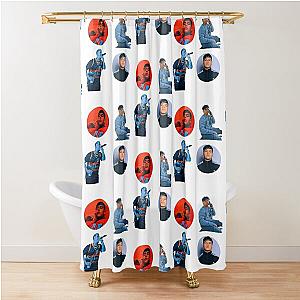 Junior H Pack  Junior H Stickers  Pin Shower Curtain