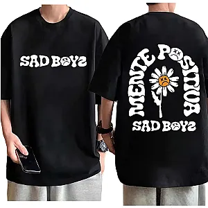 Singer Junior H Sad Boys Flower Graphic T Shirts