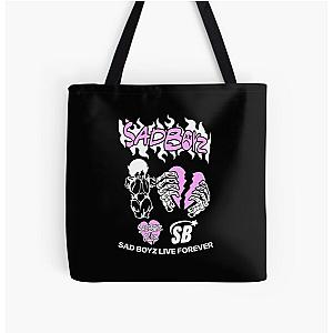 Junior H Merch Sad Boyz All Over Print Tote Bag