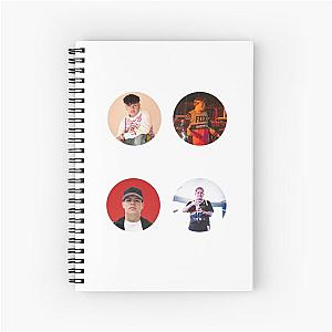 Junior H Sticker Funny Pack Spiral Notebook