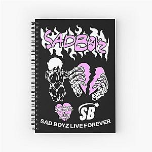 Junior H Merch Sad Boyz Spiral Notebook