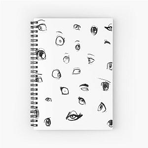 Sketch Eyes Spiral Notebook