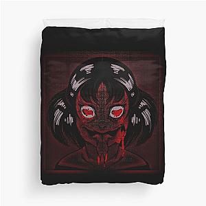 japanese horror manga bloody tongue eyes Duvet Cover