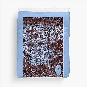 Junji Ito Girl By Pond Duvet Cover