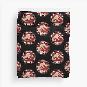 Jurassic Park Distressed Fossil Badge   Duvet Cover