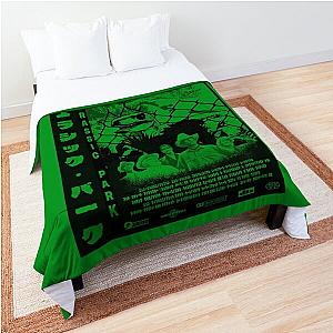 Jurassic Park Vintage Japanese Poster (Transparent) Comforter