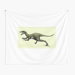 Jurassic Park Velociraptor On the Prowl Tapestry