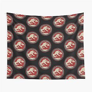 Jurassic Park Distressed Fossil Badge   Tapestry