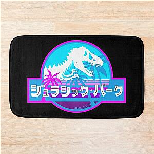 Jurassic Park Vaporwave (Japanese) Bath Mat