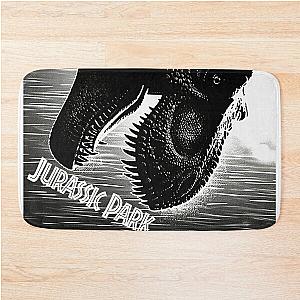 JURASSIC PARK MOVIE POSTER BLACK WHITE MONSTER Bath Mat