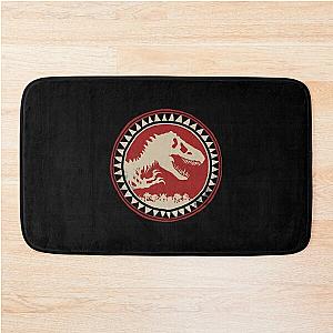 Jurassic Park Distressed Fossil Badge   Bath Mat