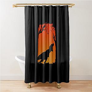 T Rex Dinosaur Jurassic Park Shower Curtain