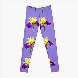 Jurassic Park Bearded Iris  Leggings