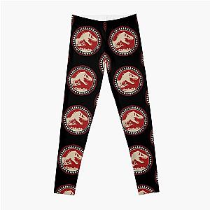 Jurassic Park Distressed Fossil Badge   Leggings