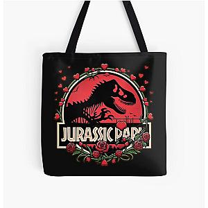 Valentines Jurassic Park All Over Print Tote Bag