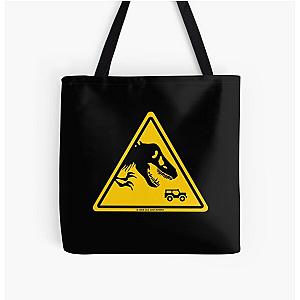 Jurassic Park Sign All Over Print Tote Bag