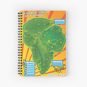 Jurassic Park - Map Spiral Notebook