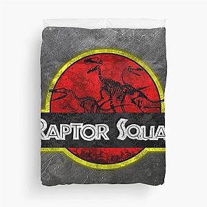 Jurassic Park - Raptor Squad fan art Duvet Cover