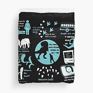 Jurassic Park Revisited Duvet Cover