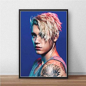 Justin Bieber Posters - Star Posters and Prints Famous Singer Justin Bieber Canvas Picture AL2407