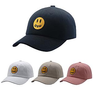 Justin Bieber Hats &amp; Caps - Drew Smiley Embroidered Cap Justin Bieber AL2407