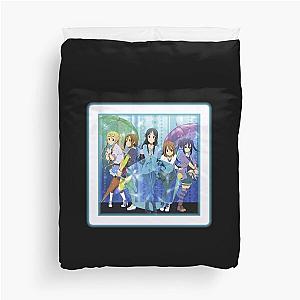 K-ON in Spring! (on Black) Duvet Cover